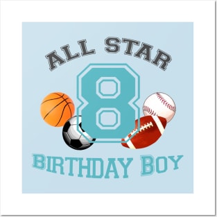 Sports birthday 8 Posters and Art